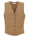 Max Mara Zuai Waistcoat In Camel