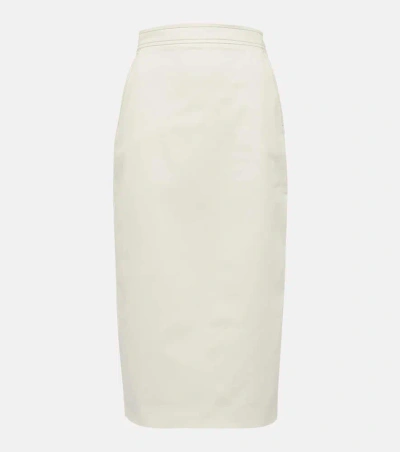 MAX MARA ZULIA COTTON-BLEND MIDI SKIRT