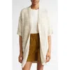 Max Mara Cotton-blend Longline Cardigan In Ivory
