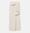 Max Mara Zuppa Wool And Cashmere Wrap Skirt In Beige