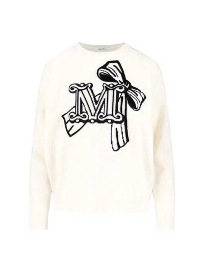 Max Mara "zurlo" Wool And Cashmere Sweater Cream In Neutral