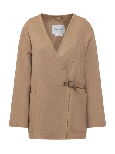 Max Mara -inspired Cammello & Mohair Jacket In Brown