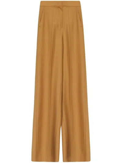Max Mara Senna High-waisted Trousers In Beige