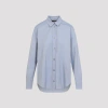 Max Mara Adele Cotton Button-up Shirt In Blue