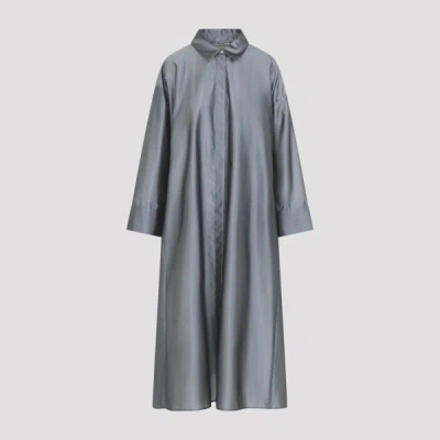 Max Mara `s Anna Midi Dress 42 In Gray