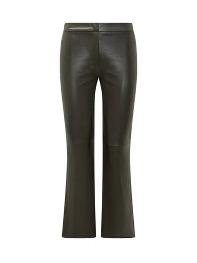 Max Mara's Max Mara`s Bootcut Trousers In Verde Boreale