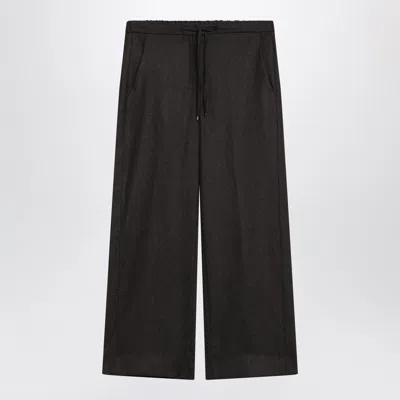 Max Mara's Max Mara`s Brown Stretch Wool Jogging Trousers