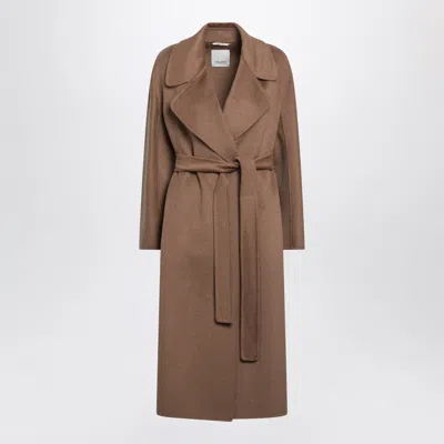 Max Mara's Max Mara`s Camel Wool & Cashmere Midi Coat For Women In Brown