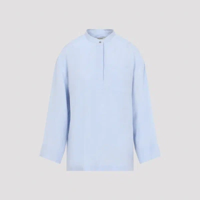 Max Mara Cantico Korean Long-sleeved Shirt In Blue