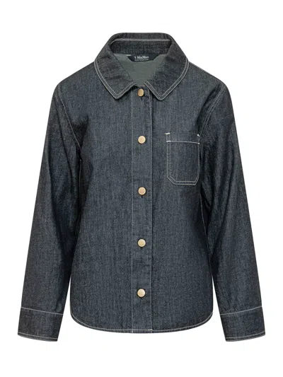 Max Mara's Max Mara`s Casacca Enfasi - Mini Style In Blue Pulito