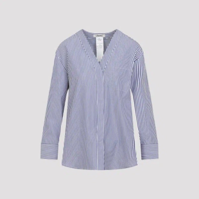 Max Mara V-neck Shirt In Purple
