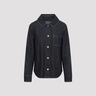Max Mara's Max Mara`s Denim Shirt For Women In Black
