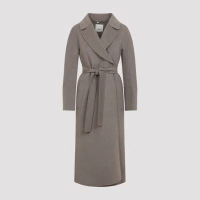 Max Mara's Max Mara`s Elisa Double-breasted Peacoat For Women In Neutral
