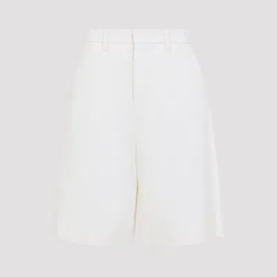 Max Mara's Linen Bermuda Shorts For Women - Ss26 In White