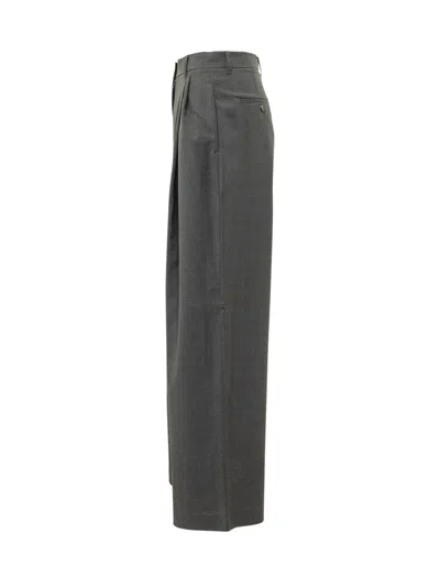 Max Mara's Max Mara`s Smmtaro Wool Trousers In Carbone