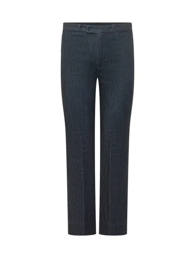 Max Mara's Max Mara`s Straight Leg Casual Pants - Perfect For Spring/summer 2025 In Scuro Pulito