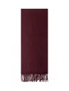 Max Mara -style Wool Stole Stola In New Dark Ruby
