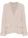 Max & Moi Gisca Cardigan In 褐色