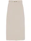 Max & Moi Julie Maxi Skirt In Neutrals