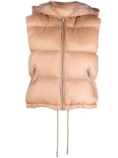 Max & Moi Kiama Puffer Vest In Orange