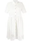 Max & Moi Nattai Guipure-lace Minidress In Weiss