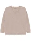Max & Moi Raphy Sweater In Brown