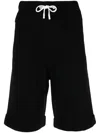 Max & Moi Rib-knit Merino Blend Shorts In Black