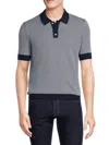 MAX 'N CHESTER MEN'S JACQUARD SWEATER POLO