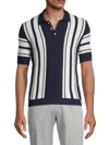 MAX 'N CHESTER MEN'S RACING STRIPE KNIT POLO