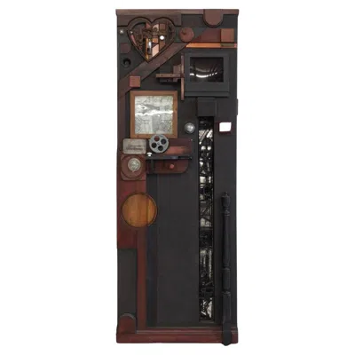 Pre-owned Max Neufeldt & Robert Roan Reliquary Of The Heart Monumental Collage- Assemblage In Brown
