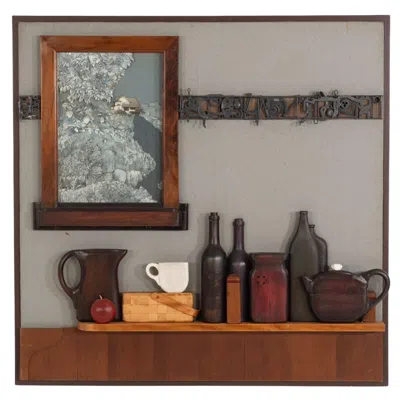 Pre-owned Max Neufeldt Kitchen Window Assemblage 1980c In Brown