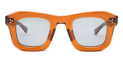 Max Pittion Monstre 44 - French Beer Dark / Light Grey Lens Sunglasses In Orange