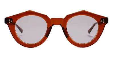 Max Pittion Voila 44 - French Beer Dark / Light Grey Lens Sunglasses In Red