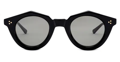 Max Pittion Voila 44 - Piano Black / Grey Lens Sunglasses