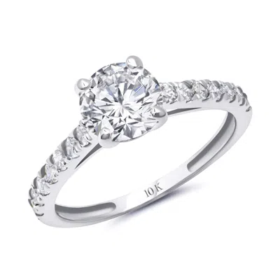 Max + Stone 10k Yellow Or White Gold 1.2 Carat Cubic Zirconia Engagement Or Anniversary Ring