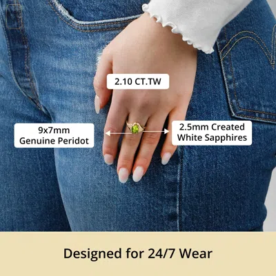 Max + Stone 10k Yellow Or White Gold Oval Cut Gemstone Sunburst Halo Ring