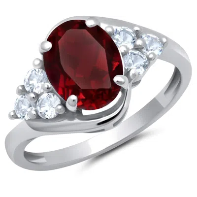 Max + Stone 10k Yellow Or White Gold Oval Cut Gemstone Sunburst Halo Ring In Multi