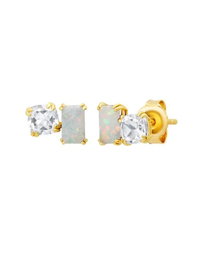 Max + Stone 14k 0.45 Ct. Tw. Created Opal Studs In Gold