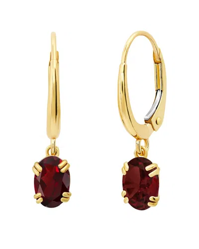 Max + Stone 14k 0.93 Ct. Tw. Garnet Dangle Earrings In Gold