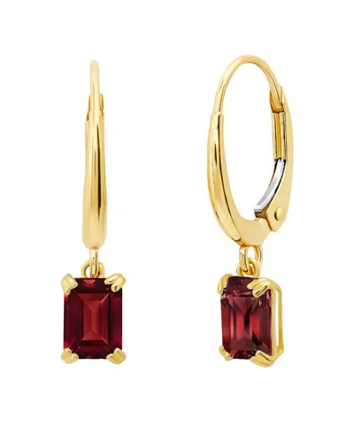 Max + Stone 14k 1.29 Ct. Tw. Garnet Dangle Earrings In Gold
