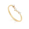 Max + Stone 14k Gold Vermeil Birthstone 2mm Cubic Zirconia Wishbone Ring In Multi