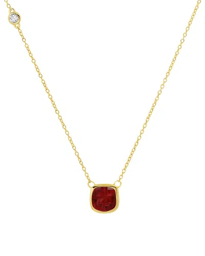 Max + Stone 14k Over Silver 2.70 Ct. Tw. Garnet Necklace In Gold
