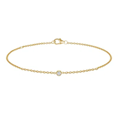 Max + Stone 14k Yellow Gold Diamond Bracelet