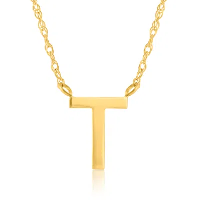 Max + Stone 14k Yellow Gold Initial Pendant