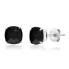 Max + Stone 925 Sterling Silver 6mm Cushion Cut Gemstone Stud Earrings In Metallic