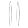 Max + Stone 925 Sterling Silver Diamond Cut Threader Earrings In Metallic