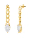 Max + Stone 14k Plated Cz Drop Earrings