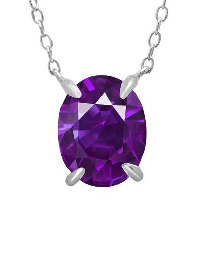 Max + Stone Silver 2.10 Ct. Tw. Amethyst Necklace In Purple