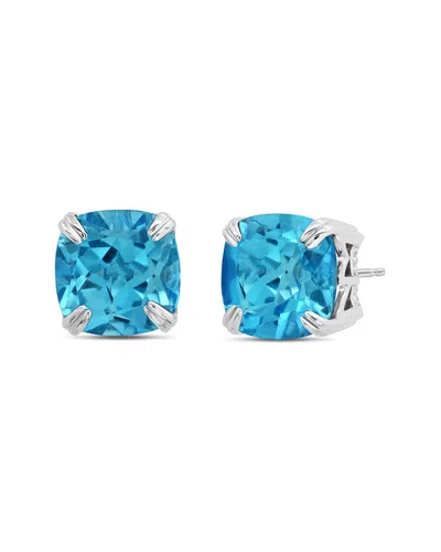 Max + Stone Maxcolor Silver 2.50 Ct. Tw. Blue Topaz Studs