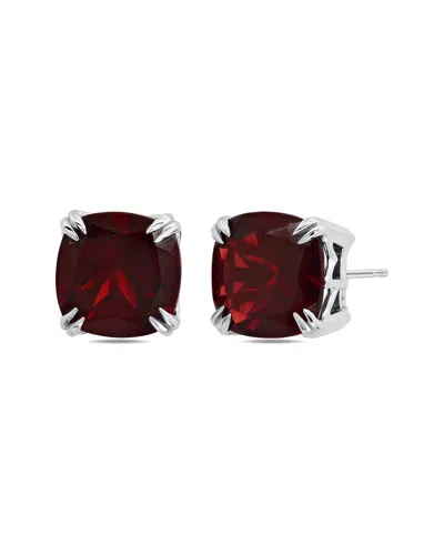 Max + Stone Silver 2.50 Ct. Tw. Garnet Studs In Red